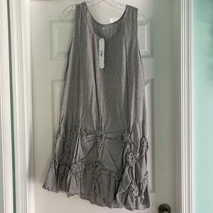 NWT Matilda Womens Dress / Tunic in Murphy Seersucker Stripe